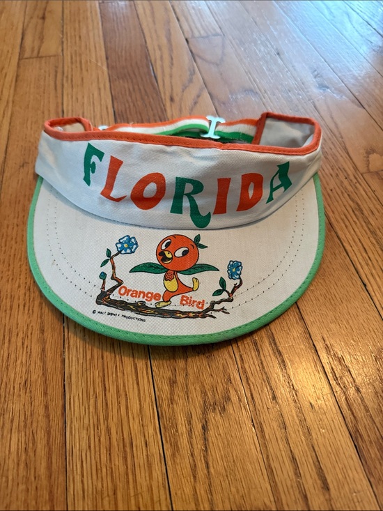 Disney Other - Vintage Official Disney Merch Florida Orange Bird Visor